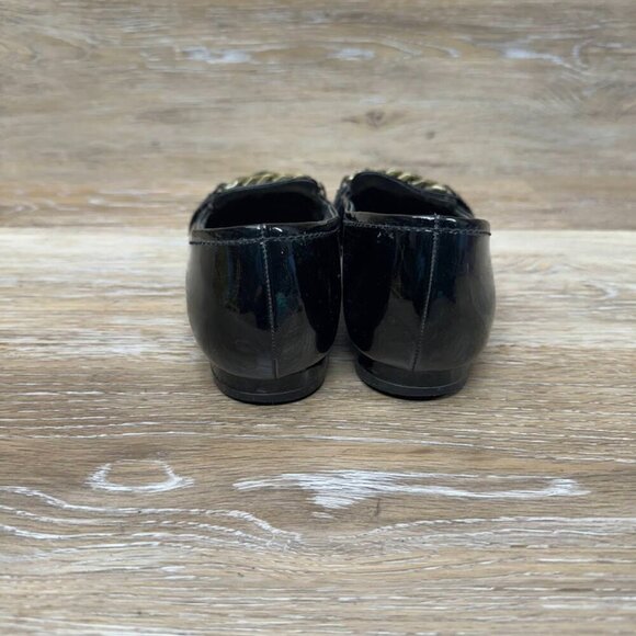 Liz Claiborne Dana Black Patent Leather Loafers Women's Size 6 - Picture 3 of 6